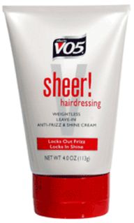 Alberto VO5 Sheer Hair Dressing Anti Frizz Shine 4 Oz