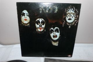 Kiss 1st LP Record NBLP 9001 Blue Label No Kissin Time