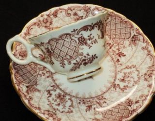 antique Cauldon Westhead Moore DEMI Tea cup and saucer Teacup