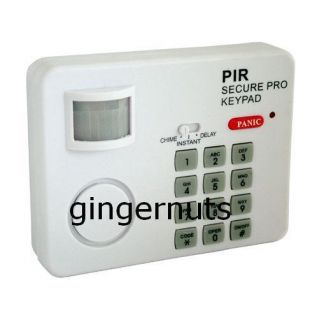    Keypad Door Chime PIR Motion Sensor Security Alarm with Panic Button
