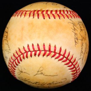 1984 Minnesota Twins Team Signed OAL Baseball Autographed