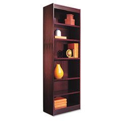 New Alera BCS67224MY Narrow Profile Bookcase Wood Veneer 6 Shelf 24W x 