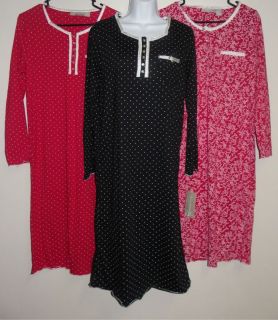 Allyson Whitmore Womens Nightgown Pajamas Size Small Medium Large 1x 