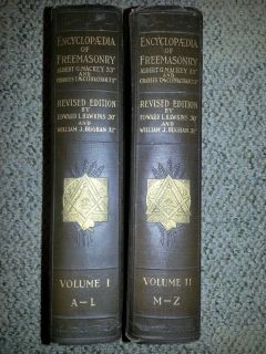 Encyclopedia of Freemasonry Albert G Mackey 1925 Two Volumes Masonic 