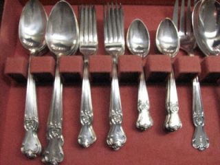 52 PC Old Company Plate Is Silverplate 1950 Signature Pattern Flatware 