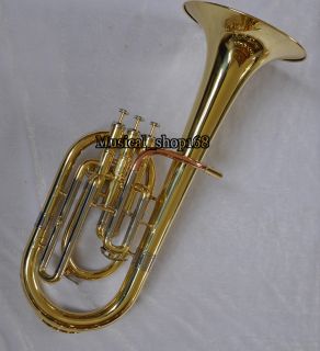 High Grade EB Gold Lacquer Alto Horn Cupronickel Tuning Pipe with Case 