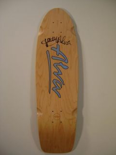 Alva Skates 1978 Tony Alva 8 5 w Blk Autographed Skateboard Deck Blue 