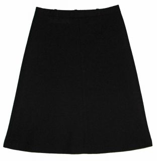 Alfred Dunner Sz 12 A Line Womens Black Skirt KI50