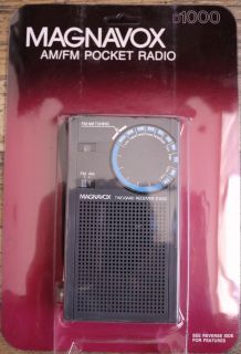 Magnavox D1000 Am FM Pocket Radio Brand New
