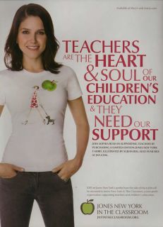 Sophia Bush ad for JNY in the Classroom, clipping