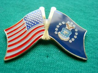 Proud Flying Air Force American Flag USAF Lapel Pin