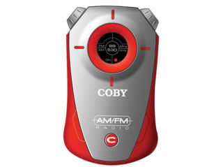 New Coby CX71 Compact Mini Portable Am FM Pocket Radio with Hand Strap 