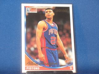 Allan Houston 1993 94 Topps Gold Rookie 261 Detroit Pistons