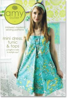 Amy Butler Mini Dress Tunic and Tops Sewing Pattern New
