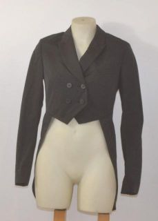 All Saints Spitalfields Size 4 Womens Black Alita Tailcoat Jacket