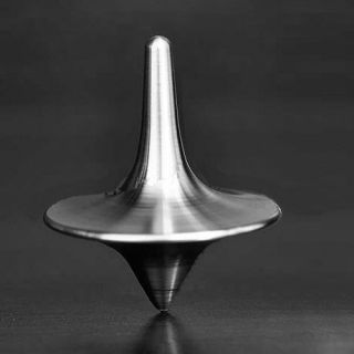 Inception Totem Accurate Spinning Top Zinc Alloy Silver