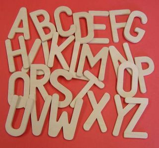 Upper Case Wooden Letters Alphabet Templates 80mm High