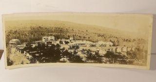 Antique Early 1900 DEVITTS CAMP, ALLENWOOD PA CAMP Panoramic PHOTO 