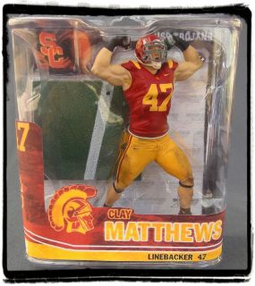 McFarlane NFL Custom Clay Matthews USC HOME JERSEY in PACKAGE, chase 