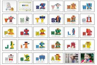 26 Transformers Alphabet Robot A Z Kid Educational Toy