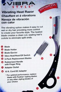 Vibra Style Vibrating Heat Razor Hair Cutting Scissor