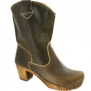 Sanita Itua Wood Boot in Dark Brown Leather Factory 2nd