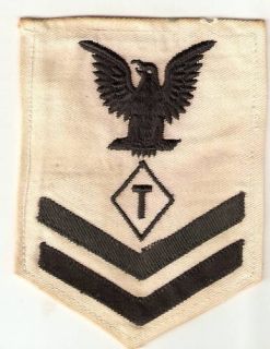 Petty Officer 2nd Class Teacher Rate Navy WWII Patch