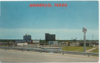 amarillo tx texas view of wolfin village postcard mailed in 1967 we 
