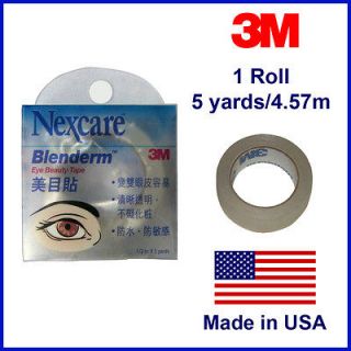 3M Nexcare Blenderm Double Eyelid Eye Beauty Tape 1 Roll 1/2x5 yards 