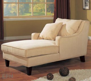 new mayla cream microfiber chaise lounge accent chair seat time