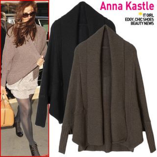 Anna Kastle New Womens Draped Batwing Cocoon Sweater Shrug Cardigan 