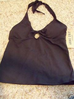 Womens Anne Cole Open O Ring Tankini Top US Size Small