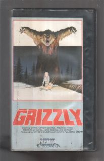 Grizzly Christopher George Andrew Prine 1976 RARE VHS