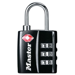 New Master Lock 4680DBLK TSA Accepted Luggage Padlock