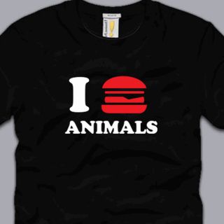 Eat Animals T Shirt Funny BBQ Meat Humor Hunting Fishing geeky nerdy 