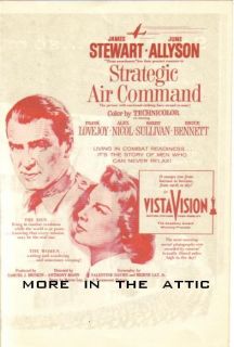 James Jimmy Stewart Anthony Mann Strategic Air Command Orig US Movie 