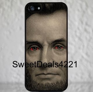   Apple iPhone 5 Red Eye Eyes Abraham Lincoln Honest Abe Case Cover