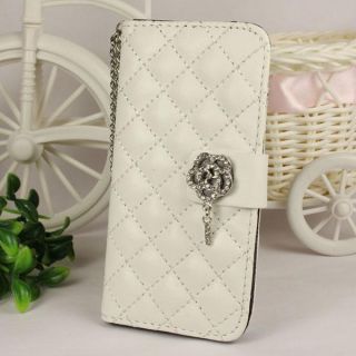   Crystal Diamond Leather Case Cover for Apple iPhone 5 5g 5th WH