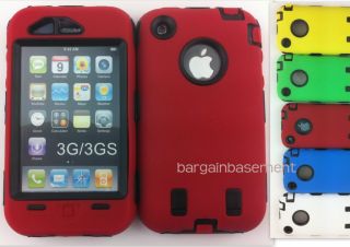 Heavy Duty Builders Workman Case Cover for Apple iPhone 3 3G 3GS Full 