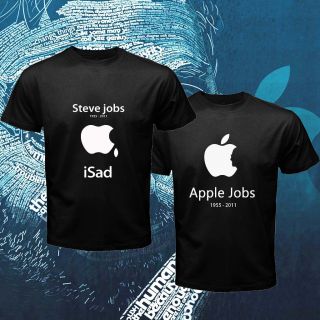   Jobs T Shirt Apple Logo Tee Rip Tribute Memorial World Icon Mac