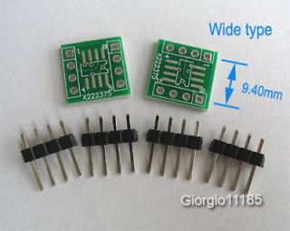 12pcs sop8 soic8 to dip8 adapter pcb smd convertor from