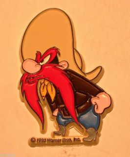 looney tunes 1990 yosemite sam hand painted magnet time left