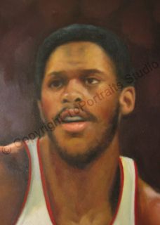 Nate Archibald Kansas City Kings   Original NBA Oil Canvas Painting 