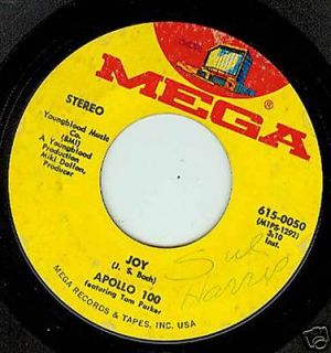 1972 Mega Records 45rpm Single   APOLLO 100 Joy / Exercise in A Minor 
