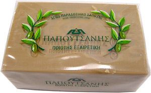 PCS GREEK TRADITIONAL PURE GREEN OLIVE OIL SOAP PAPOUTSANIS
