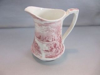 Vintage Alfred Meakin small Pitcher 14 ounces TINTERN Pink