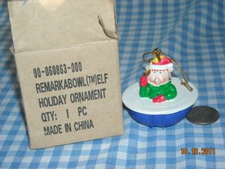 Tupperware~NEW~RemarkaBowl Elf~Mixing Bowl~Christmas/Holiday ORNAMENT 