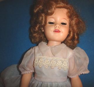 Pretty 1950s 60s Ideal Shirley Temple Doll St 17 1 Original Dress 