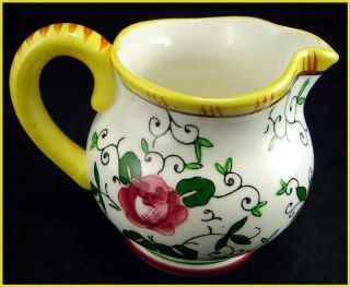Vintage Ucago PY Early Provincial Rooster Roses Creamer