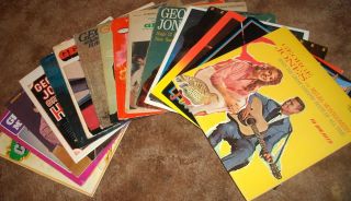    COLLECTION of 17 GEORGE JONES LPS Old Brush Arbors Classic Country